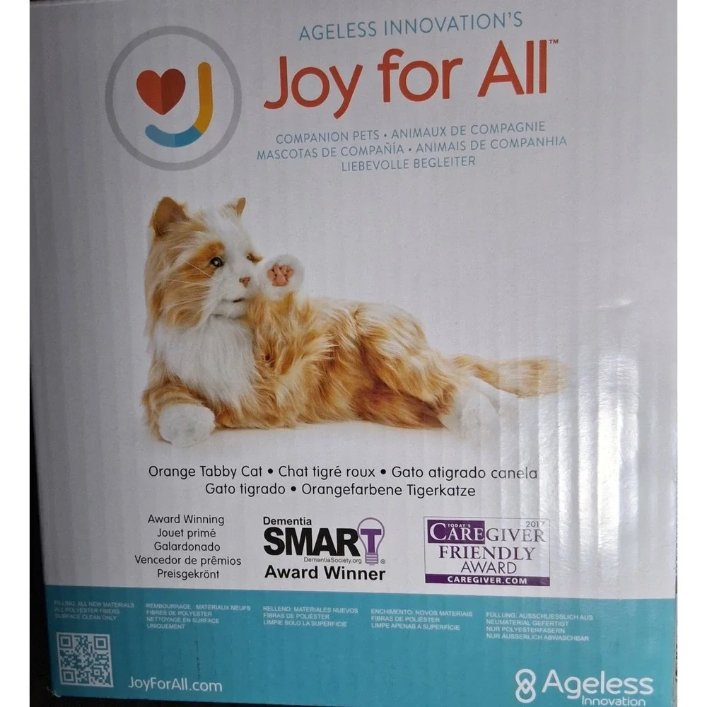 Animated Orange Tabby Cat Interactive Lifelike Joy For All Companion Pet